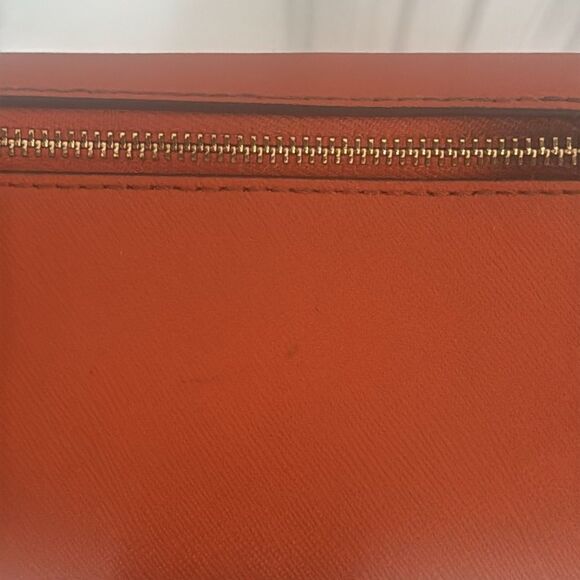 Michael Kors Orange Leather Long Wallet - Picture 3 of 11